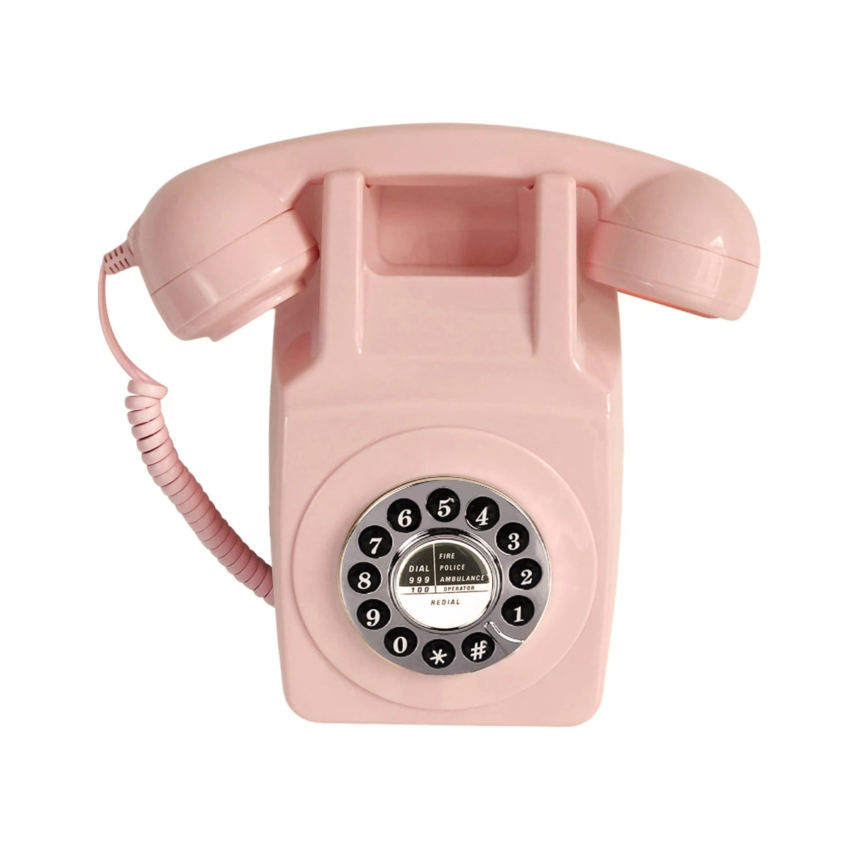 Téléphone Fixe Vintage Compatible Box Rose - Louise Vintage