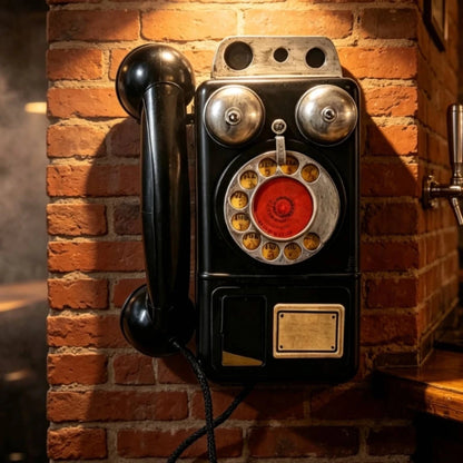 Téléphone Vintage Mural Noir - Louise Vintage