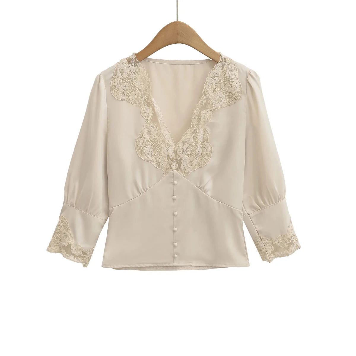 Top Vintage Années 30 Beige - Louise Vintage