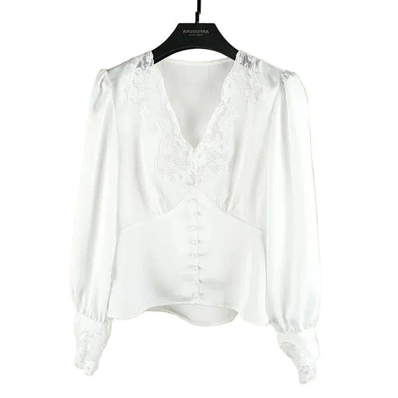 Top Vintage Années 30 Blanc - Louise Vintage
