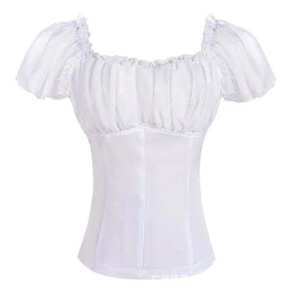 Top Vintage Années 50 Blanc - Louise Vintage
