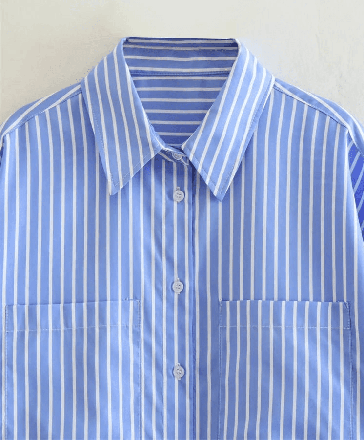 Top Vintage Hiver Bleu - Louise Vintage