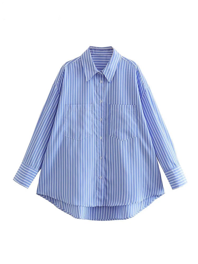 Top Vintage Hiver Bleu - Louise Vintage