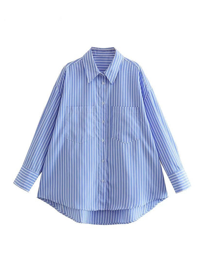 Top Vintage Hiver Bleu - Louise Vintage