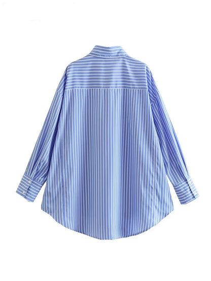 Top Vintage Hiver Bleu - Louise Vintage