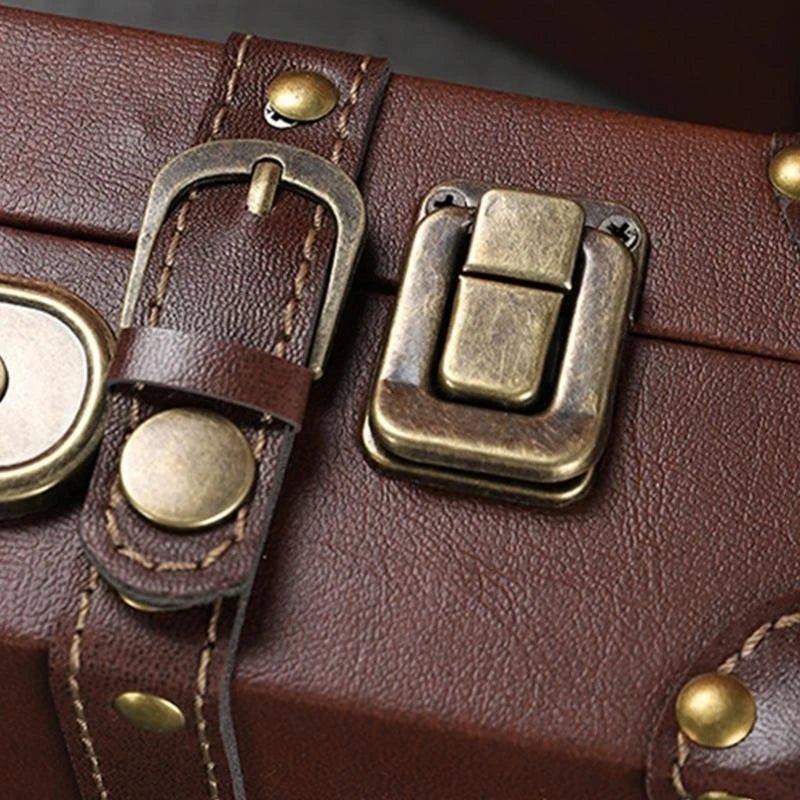 Valise Vintage Déco Cuir - Louise Vintage