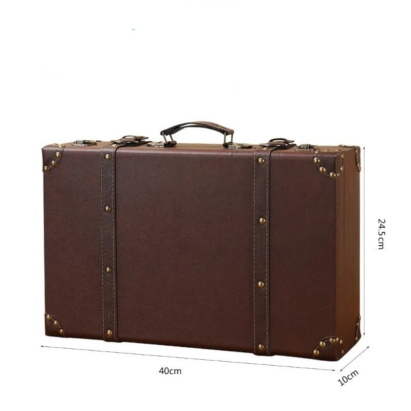 Valise Vintage Déco Cuir - Louise Vintage