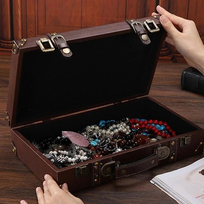 Valise Vintage Déco Cuir - Louise Vintage