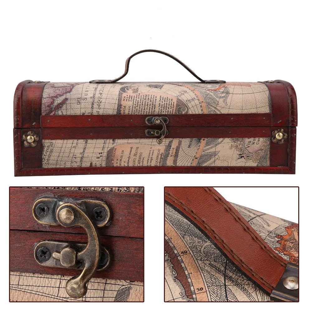 Valise Vintage Déco Globe - Louise Vintage