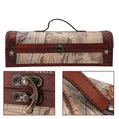 Valise Vintage Déco Globe - Louise Vintage