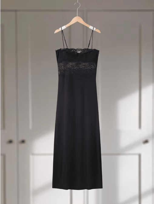 Vintage Robe Année 40 Noire - Louise Vintage
