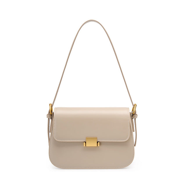 Sac Cuir Vintage Italien Beige