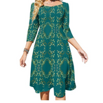 Robe Courte Année 70 Turquoise