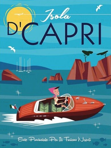 Affiche Capri Vintage - Louise Vintage