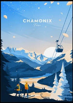 Affiche Chamonix Vintage - Louise Vintage