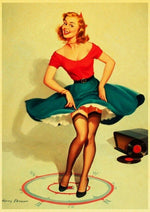 Affiche Dessin Pin Up Vintage - Louise Vintage
