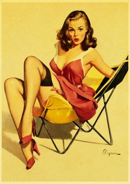 Affiche Pin Up Vintage - Louise Vintage