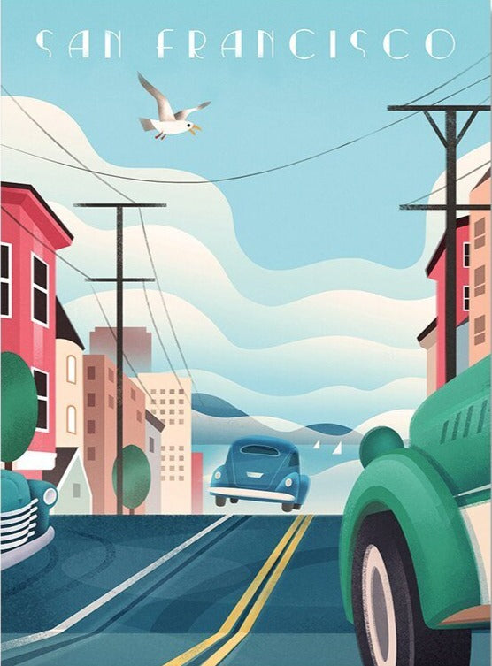 Affiche San Francisco Vintage - Louise Vintage