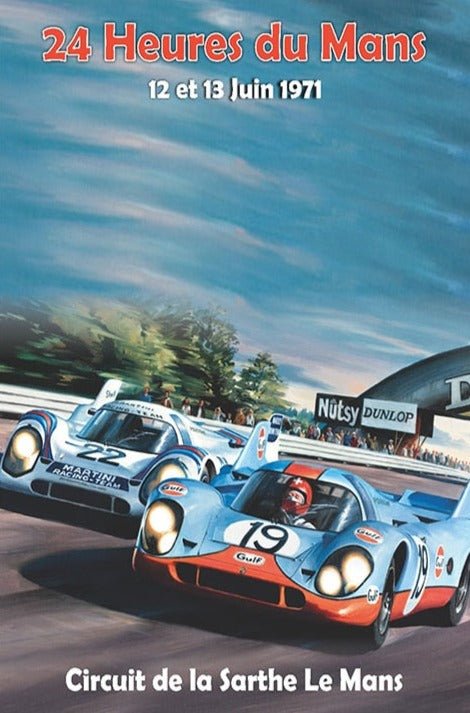 Affiche Vintage 24 heures du Mans 1971 - Louise Vintage