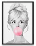 Affiche Vintage Bubble Gum Brigitte Bardot - Louise Vintage