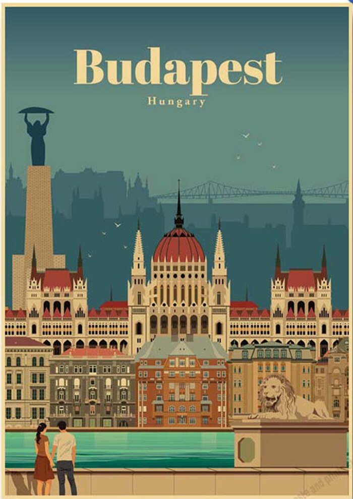 Affiche Vintage Budapest - Louise Vintage