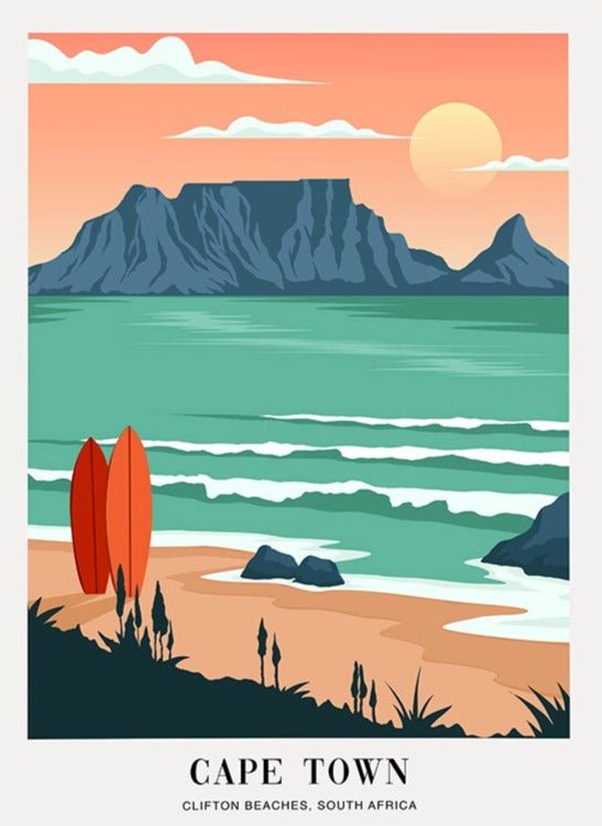 Affiche Vintage Cape Town - Louise Vintage