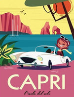 Affiche Vintage Capri - Louise Vintage