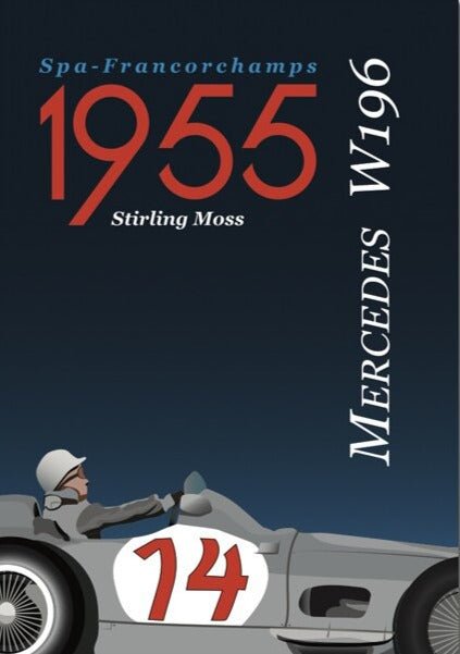 Affiche Vintage Course Automobile - Louise Vintage