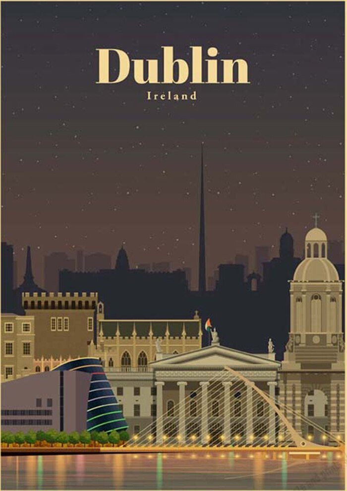 Affiche Vintage Dublin - Louise Vintage