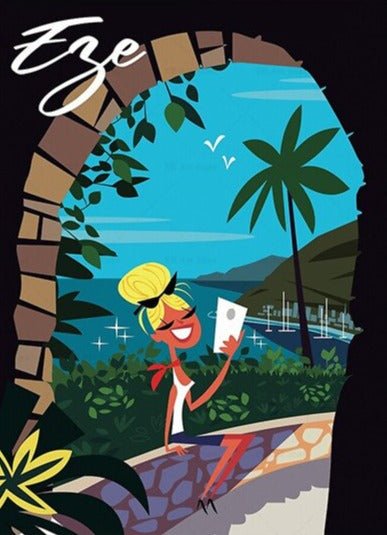 Affiche Vintage Eze - Louise Vintage