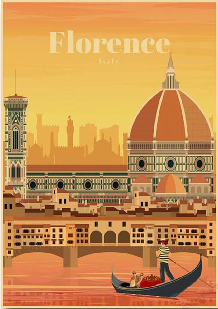 Affiche Vintage Florence - Louise Vintage