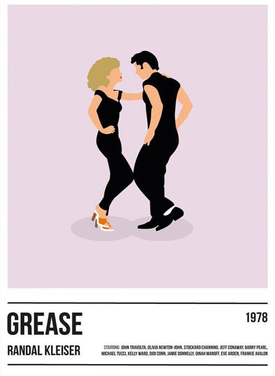 Affiche Vintage Grease - Louise Vintage