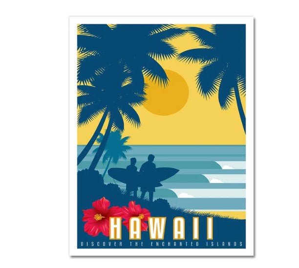 Affiche Vintage Hawaii - Louise Vintage