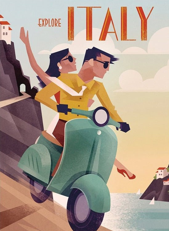 Affiche Vintage Italie - Louise Vintage