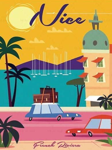 Affiche Vintage Nice - Louise Vintage
