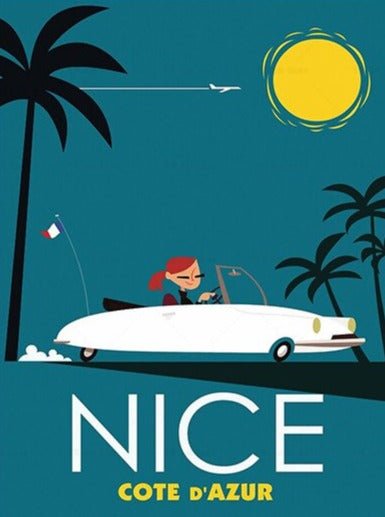 Affiche Vintage Nice Côte d&