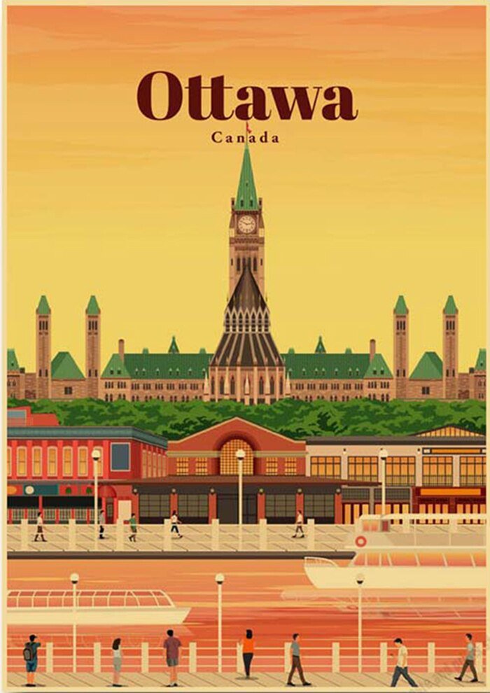 Affiche Vintage Ottawa - Louise Vintage