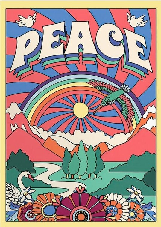 Affiche Vintage Peace - Louise Vintage