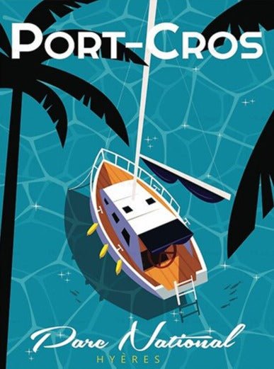 Affiche Vintage Port Cros - Louise Vintage