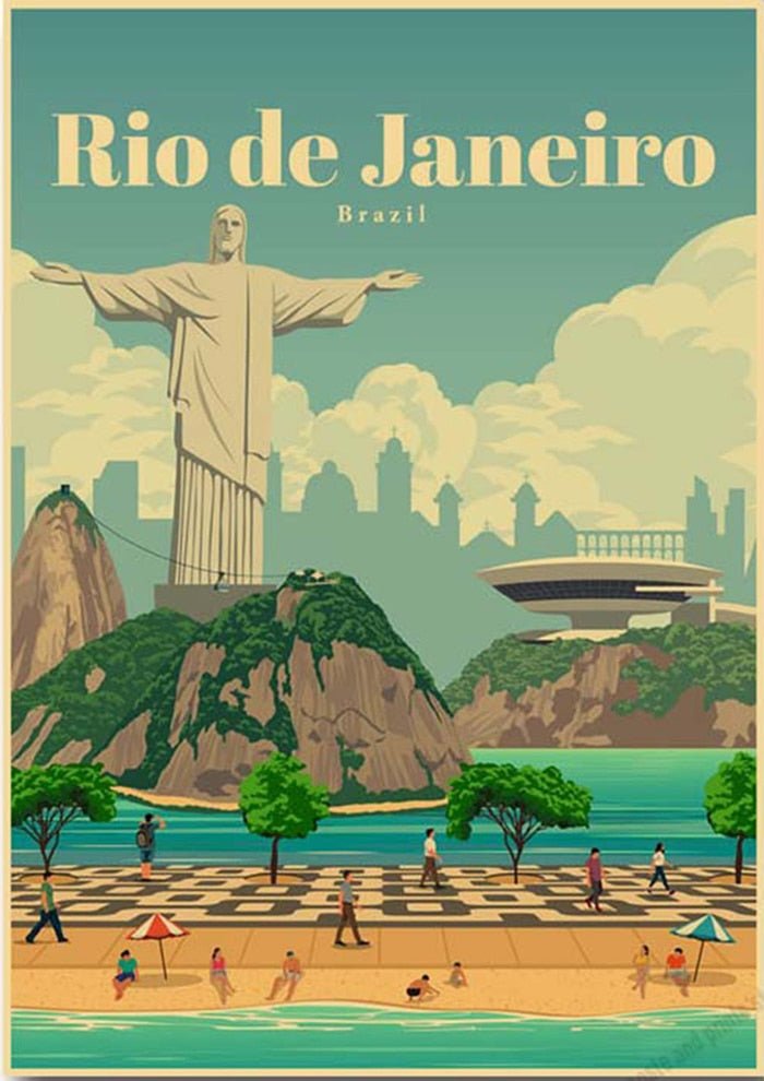Affiche Vintage Rio - Louise Vintage