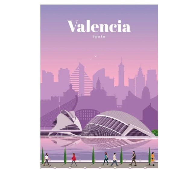 Affiche Vintage Valencia - Louise Vintage