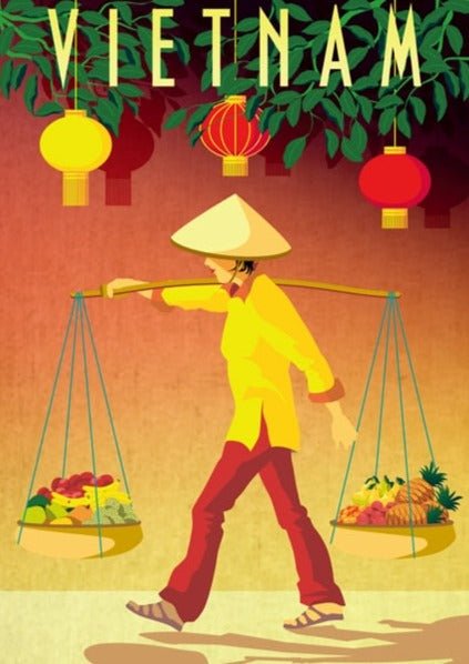 Affiche Vintage Vietnam - Louise Vintage