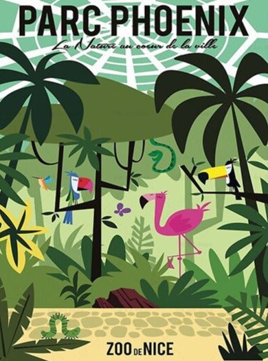 Affiche Vintage Zoo de Nice - Louise Vintage