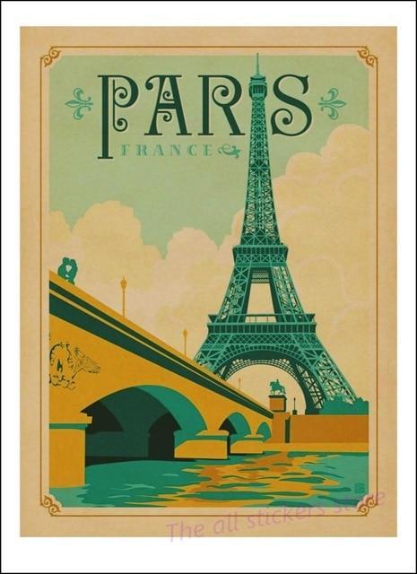 Affiche Vintage&lt;br&gt; Paris - Louise Vintage