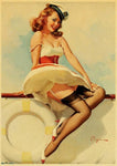 Affiche Vintage<br> Pin Up Bateau - Louise Vintage