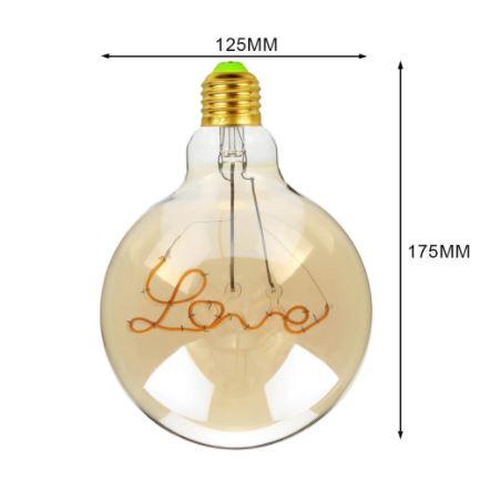 Ampoule Vintage Filament E27 LOVE - Louise Vintage