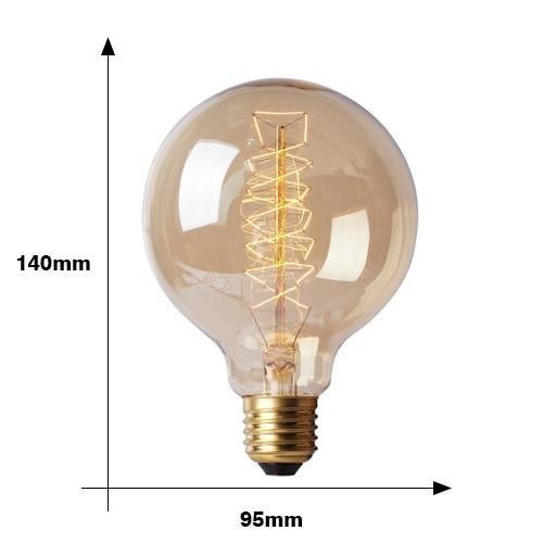 Ampoule Vintage<br> Filament E27 Ronde spirales - Louise Vintage