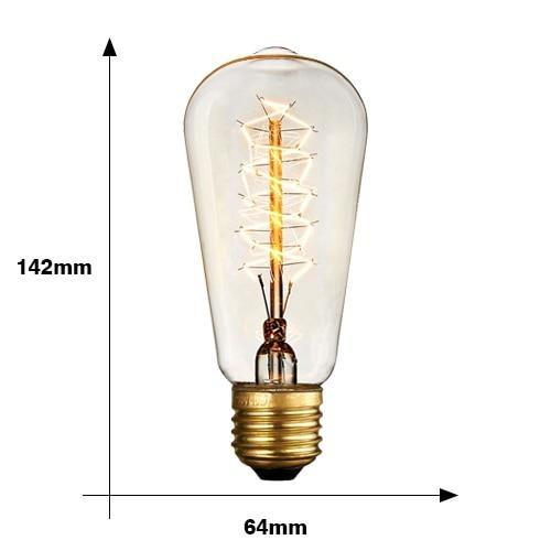 Ampoule Vintage<br> Filament E27 Spirales - Louise Vintage