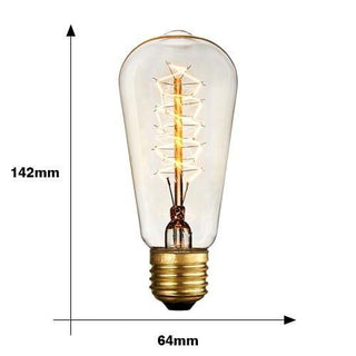 Ampoule Vintage Filament E27 Spirales