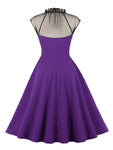 Année 50 Femme Robe Violette - Louise Vintage
